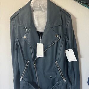 3.1 Phillip Lim Teal Leather Jacket